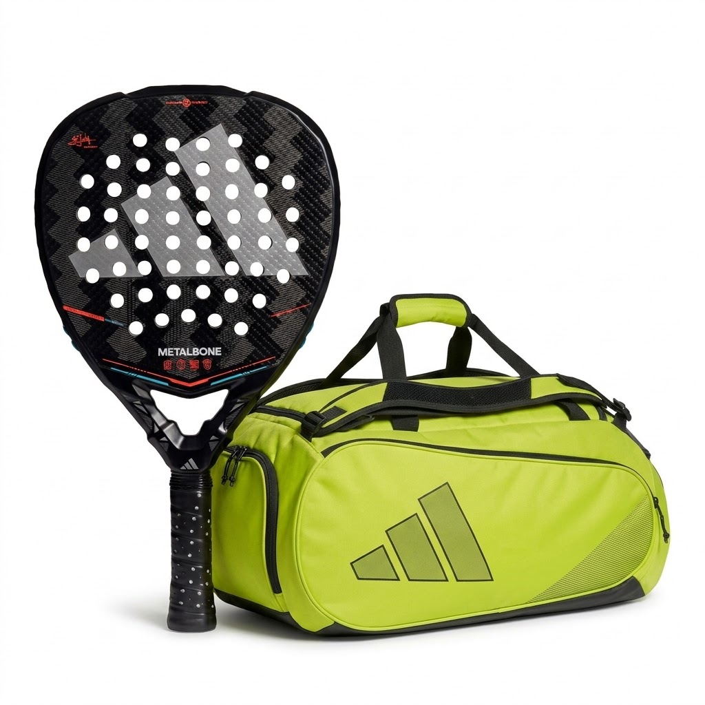 Pack Adidas pala metalbone 2026 + paletero Protour 3.3 amarillo