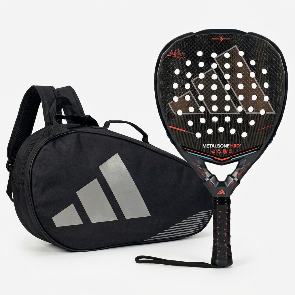 Pack Adidas pala metalbone HRD 2026 + paletero control black/silver