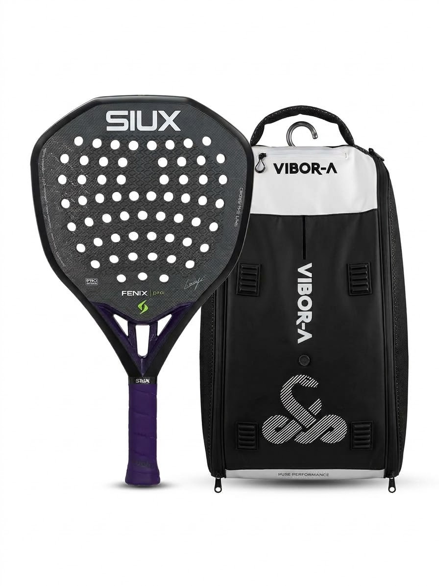 PACK Siux Pala fenix pro 2026 + paletero víbora technic negro/blanco