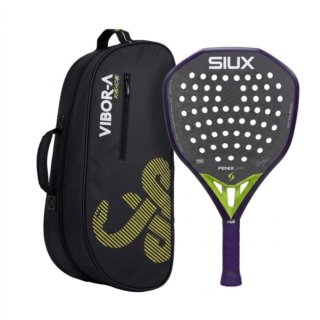 Pack Siux Pala fenix pro 2026 + Paletero Vibor-a radical negro/amarillo