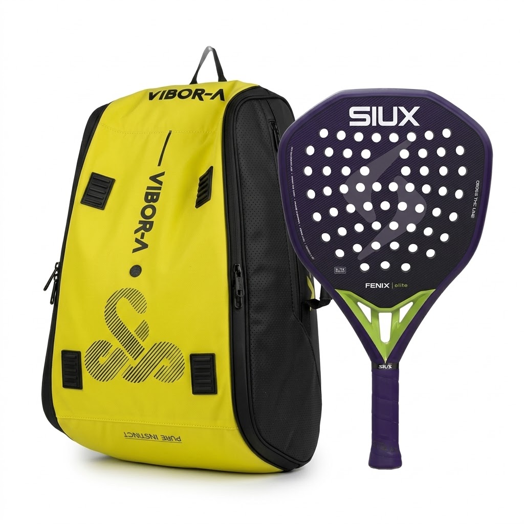 Pack Siux Pala siux fenix elite 2026 + Paletero vibor-a Technic  negro/lima